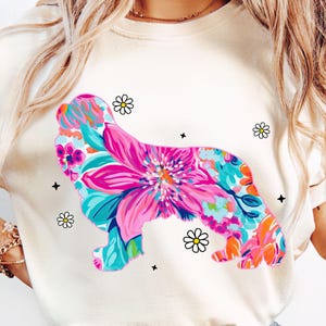 Floral Brushstroke Dog Sublimation, Retro Floral Dog Mom Png, Coquette Dog Mom Png, Dog Lover Png, Trendy Dog Mom Png, T-Shirt Png Design
