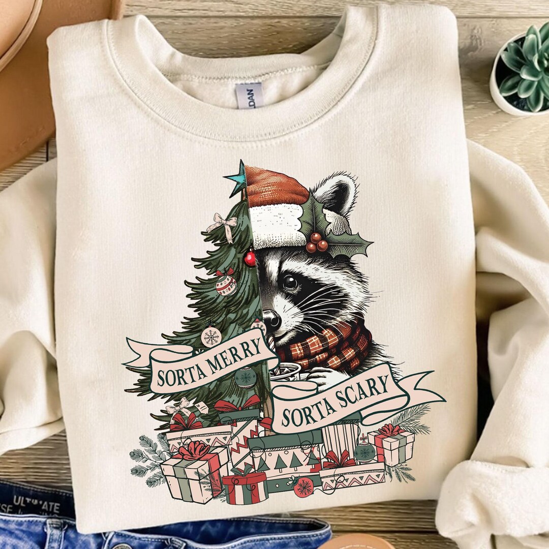 Sorta Merry Sorta Crary Png, Christmas Feral Png, Christmas Season Png ...