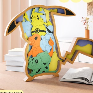 Cartoon Characters Laser cut files - 8 Layer Art Piece for Svg