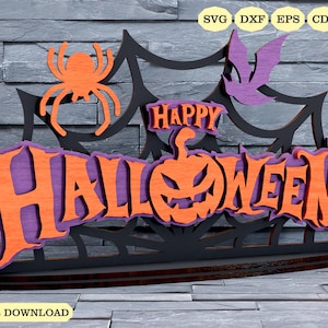 Halloween Decoration SVG, Halloween Sign SVG