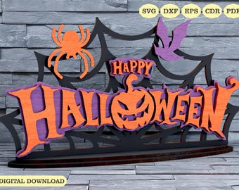 Halloween-Dekoration SVG, Halloween-Zeichen SVG