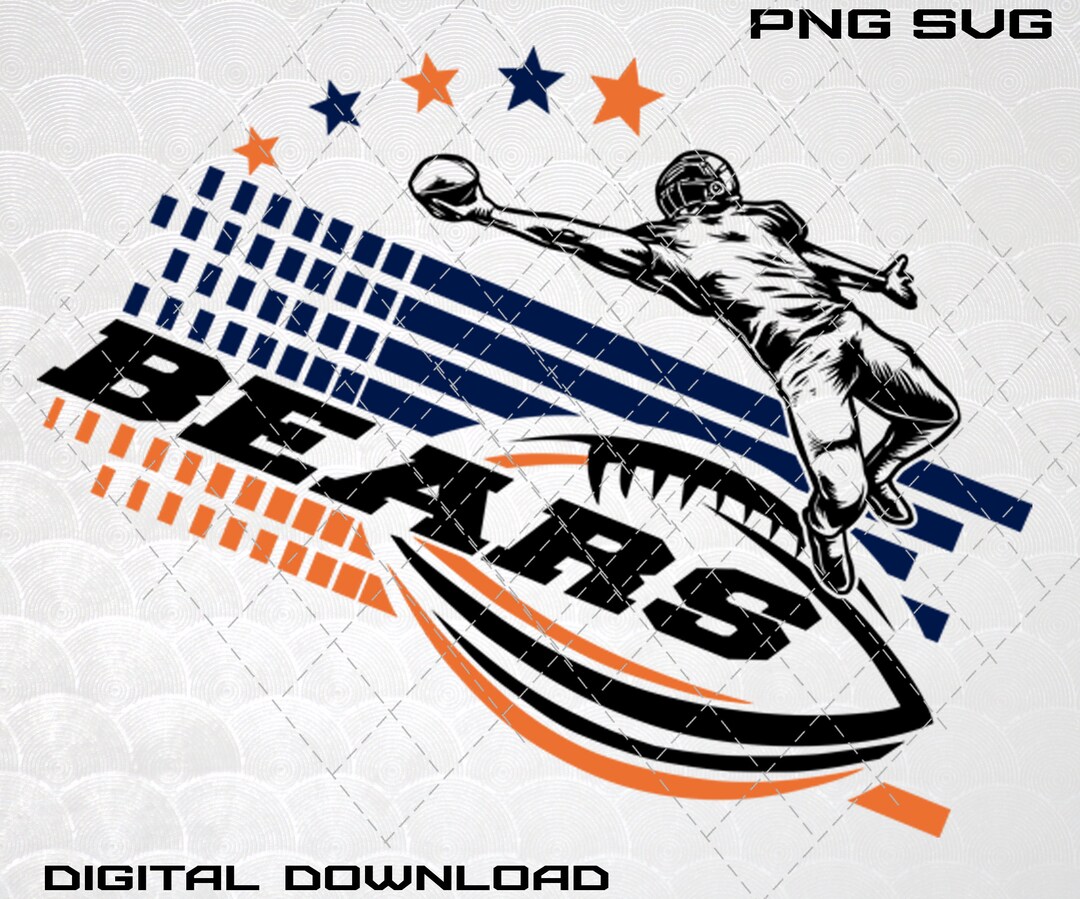 Bears Football Svg Etsy