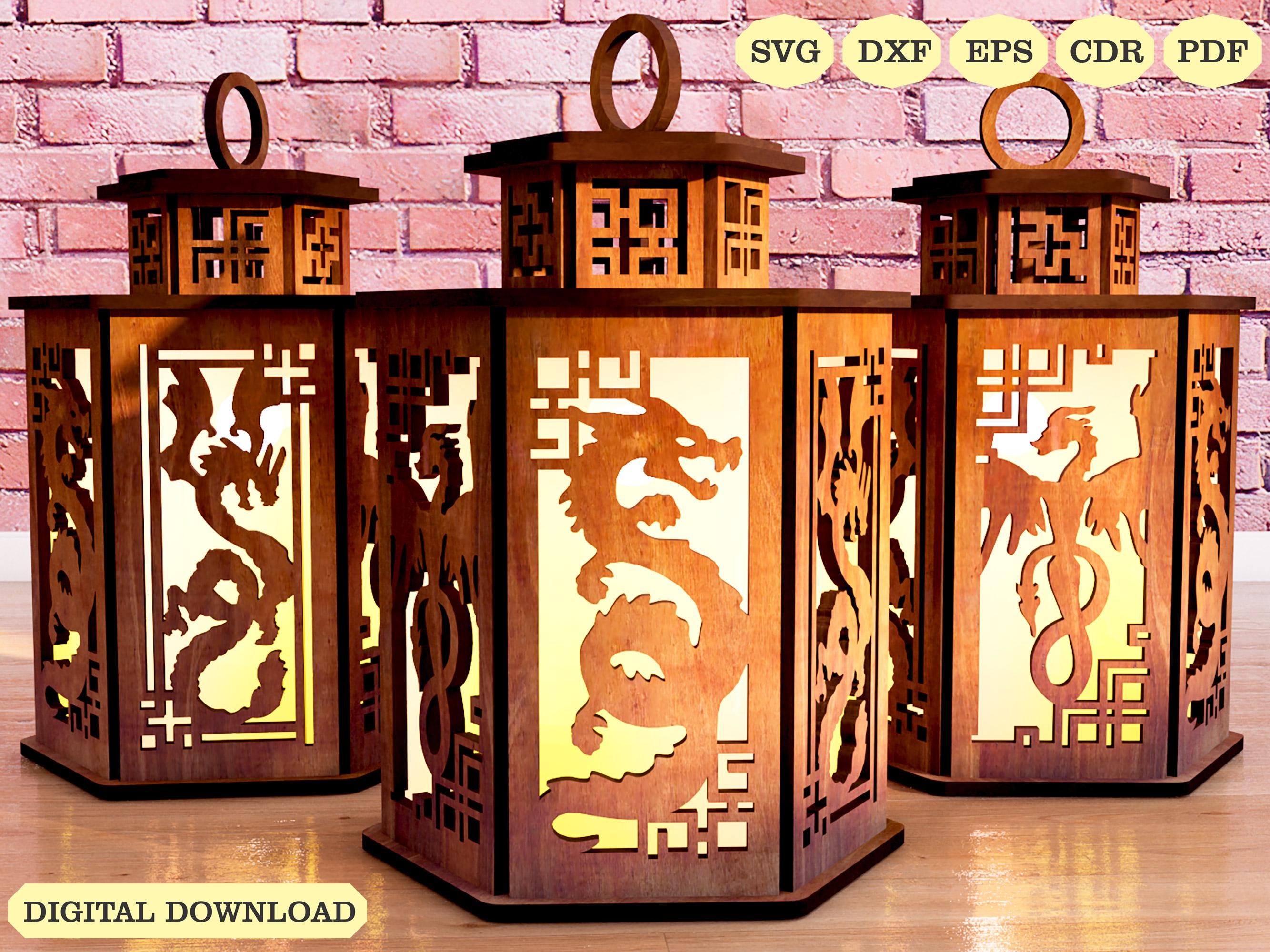 Dragon Candle Holder Laser Cut, Dragon Lamp Night Svg Laser Cut - Etsy, image size:2667x2000