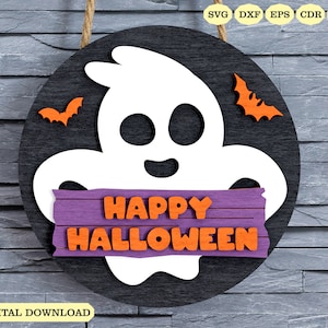 Estantería de Halloween cortada con láser en formato Svg