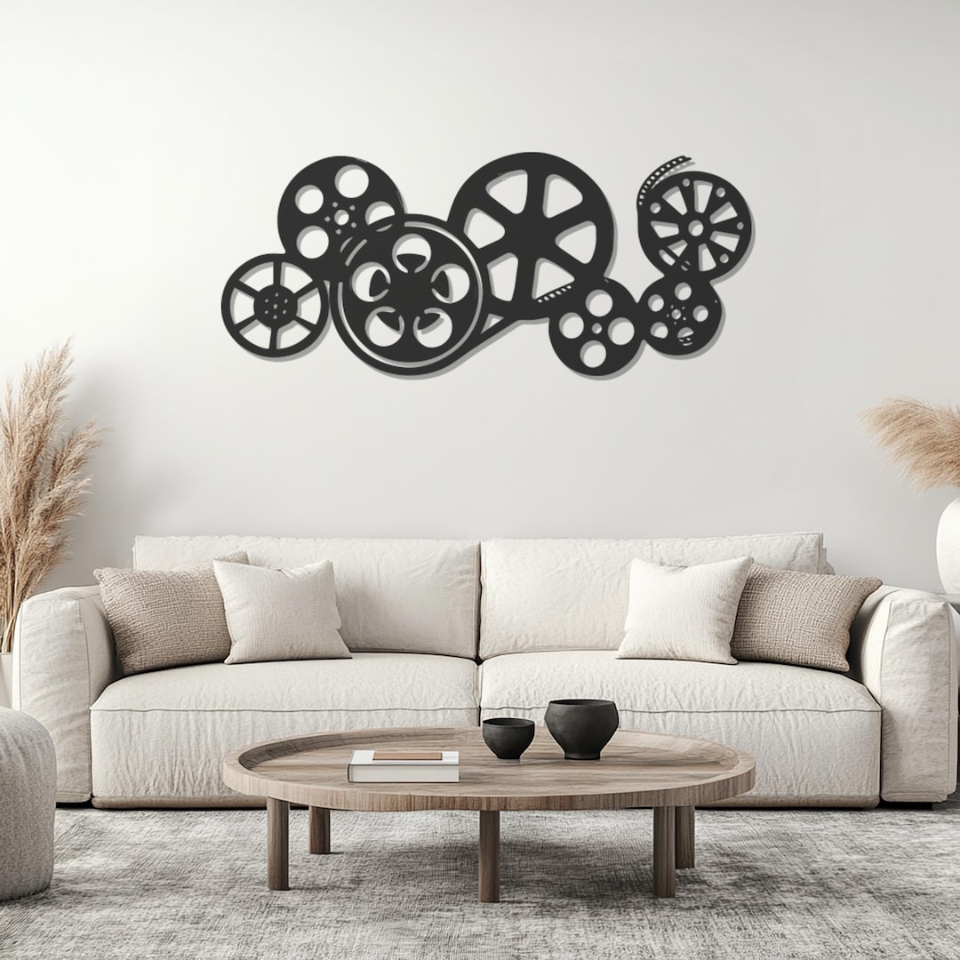 Movie Metal Wall Art, Vintage Movie Home Decor, Abstract Art Wall Decor