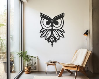 Metal Wall Art uil: bosdier, op de natuur geïnspireerd decorNieuwjaarscadeau