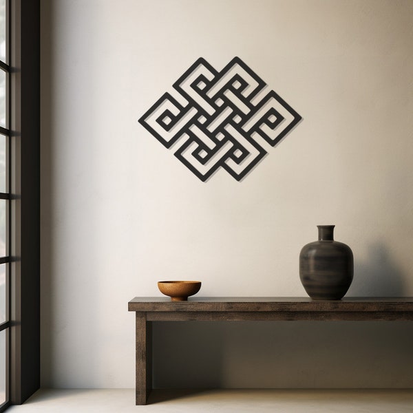 Celtic Knot Metal Wall Art, Abstract Geometric Design, Intricate Decor, Modern Celtic Artwork, Unique Home Accent, Elegant Wall Hanging