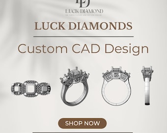 Custom CAD Services: Get a 3d image view of your own dream and favorite ring design.