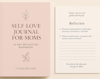 Diário de Amor-Próprio para Mães – Desafio de Reflexão Guiada de 14 Dias