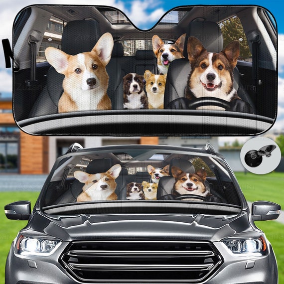 Corgi Car Sun Shade Corgi Car Sun Shade