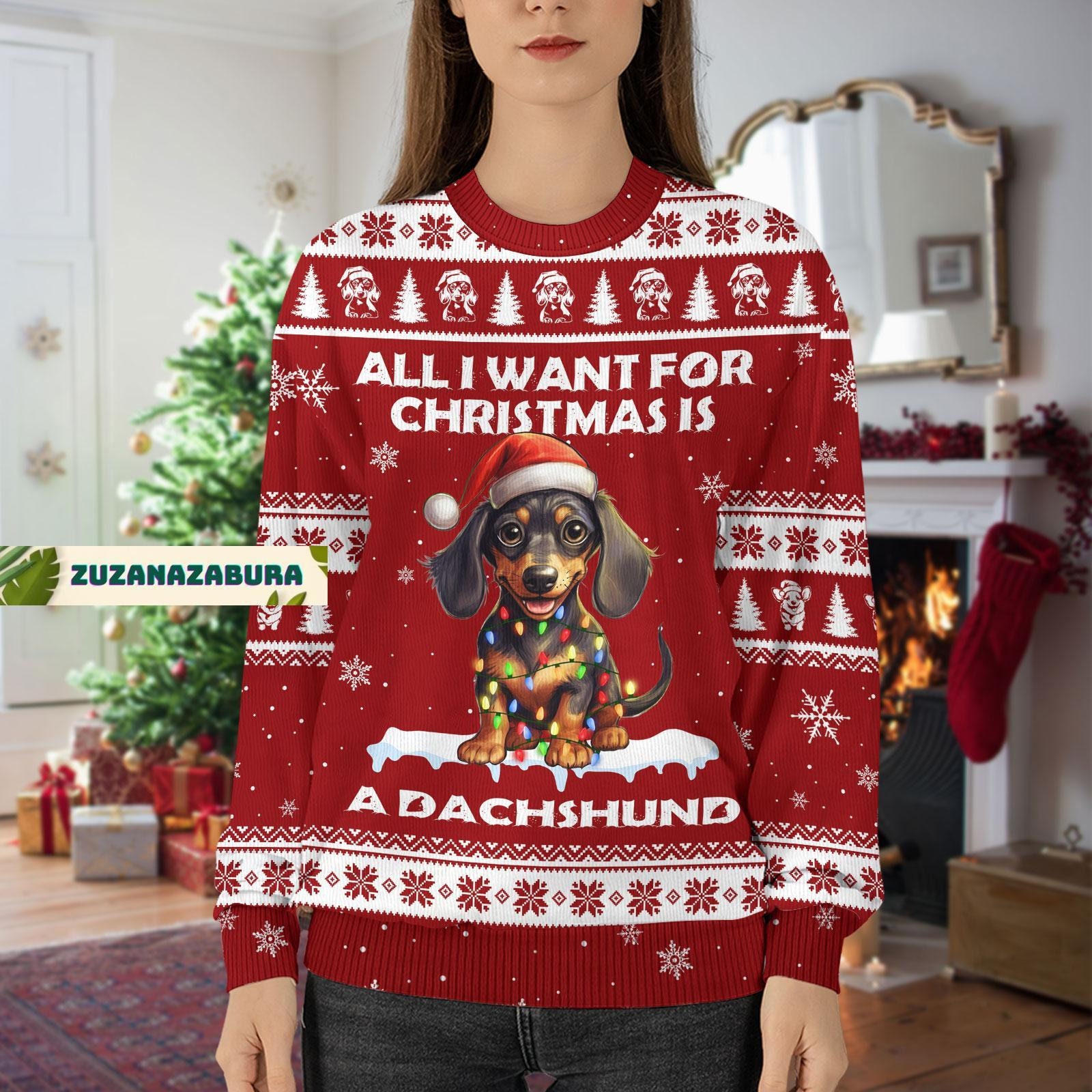 Discover Christmas Gift, Dachshund Christmas Sweater, Dachshund Gift