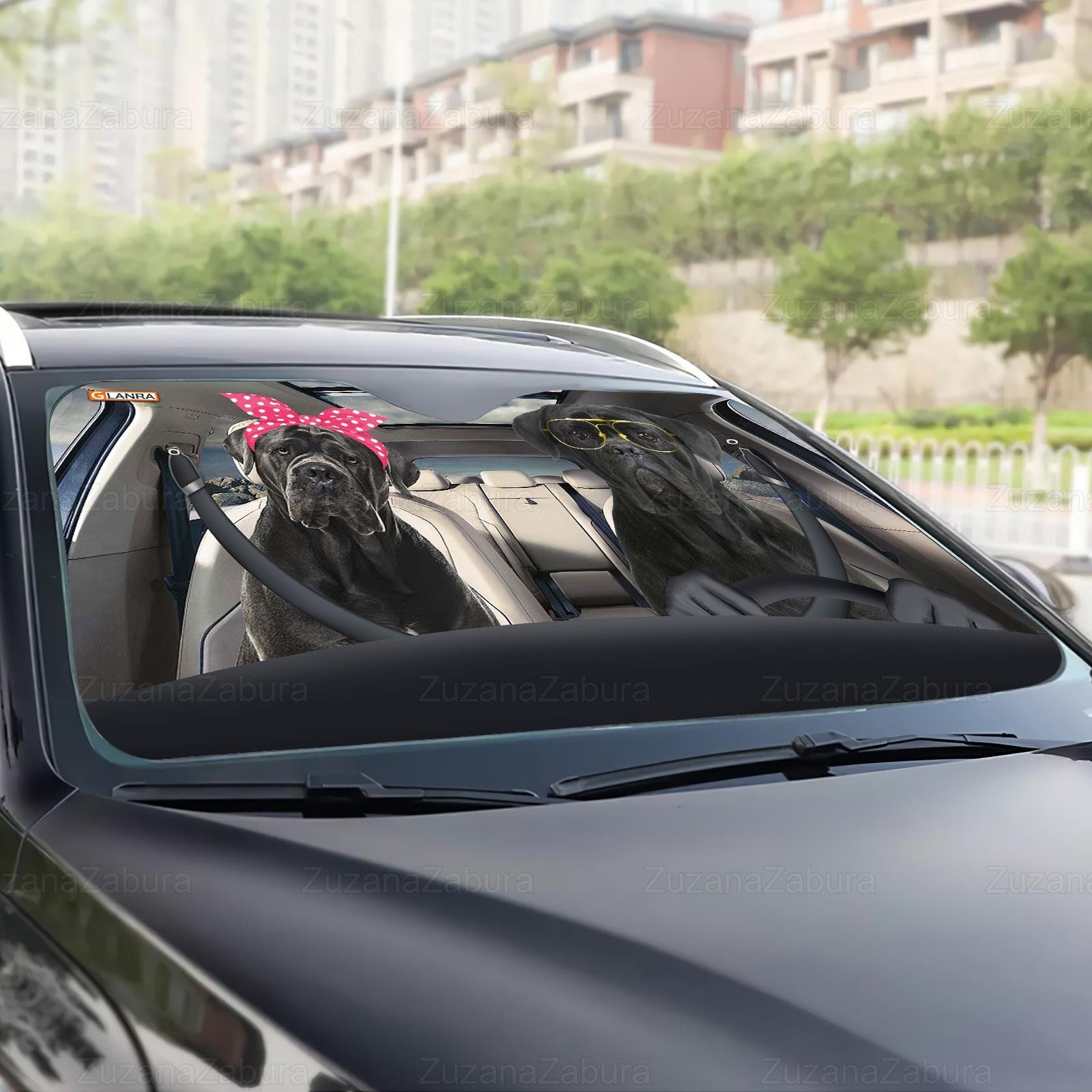 Cane Corso Car Sun Shade, Cane Corso Gift, Cane Corso Car Sun Protector
