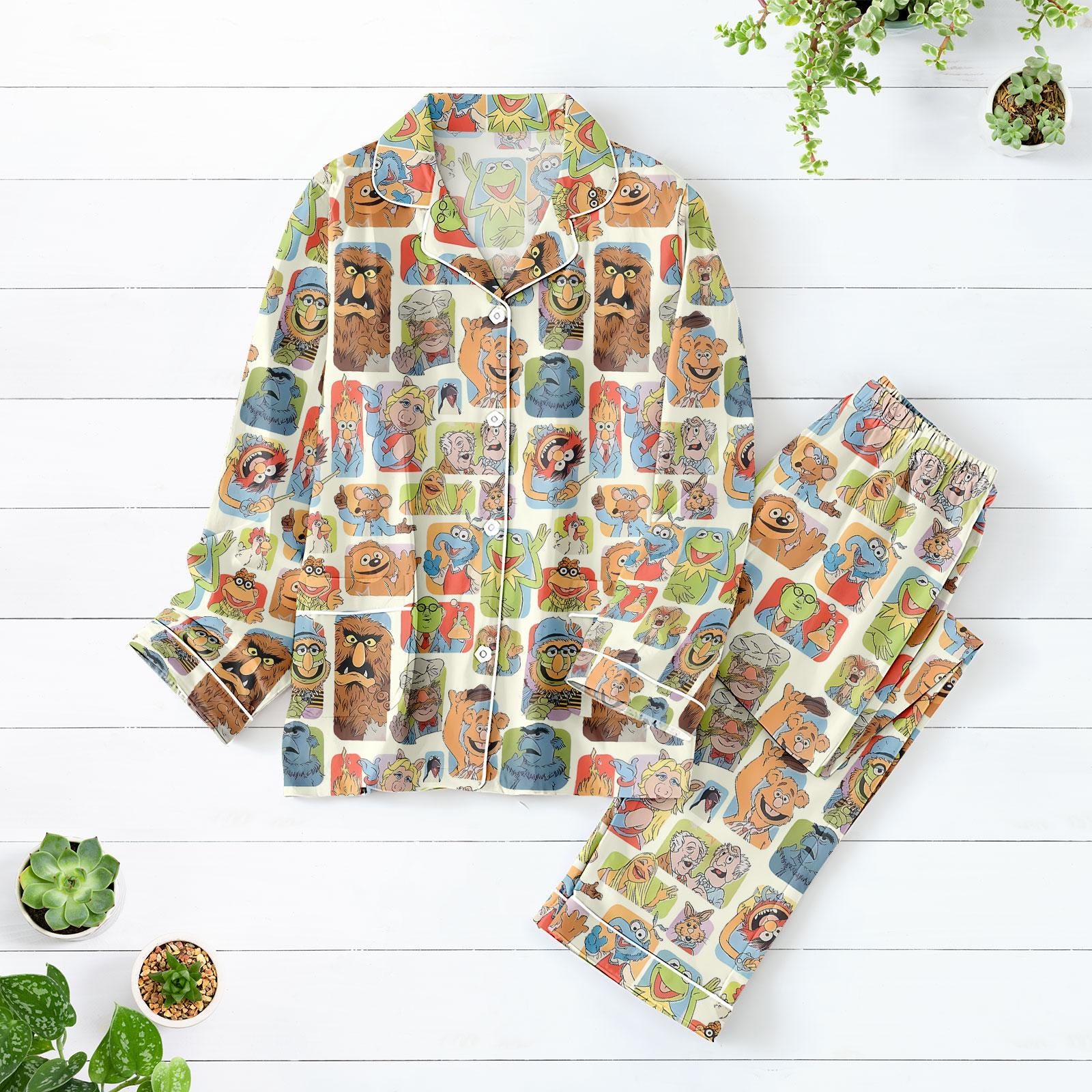 Discover Muppet Show Pajamas Set, Muppets Babies Women’s Sleepwear, Baby Muppets Women Pajamas, Jim Henson Fans Gift