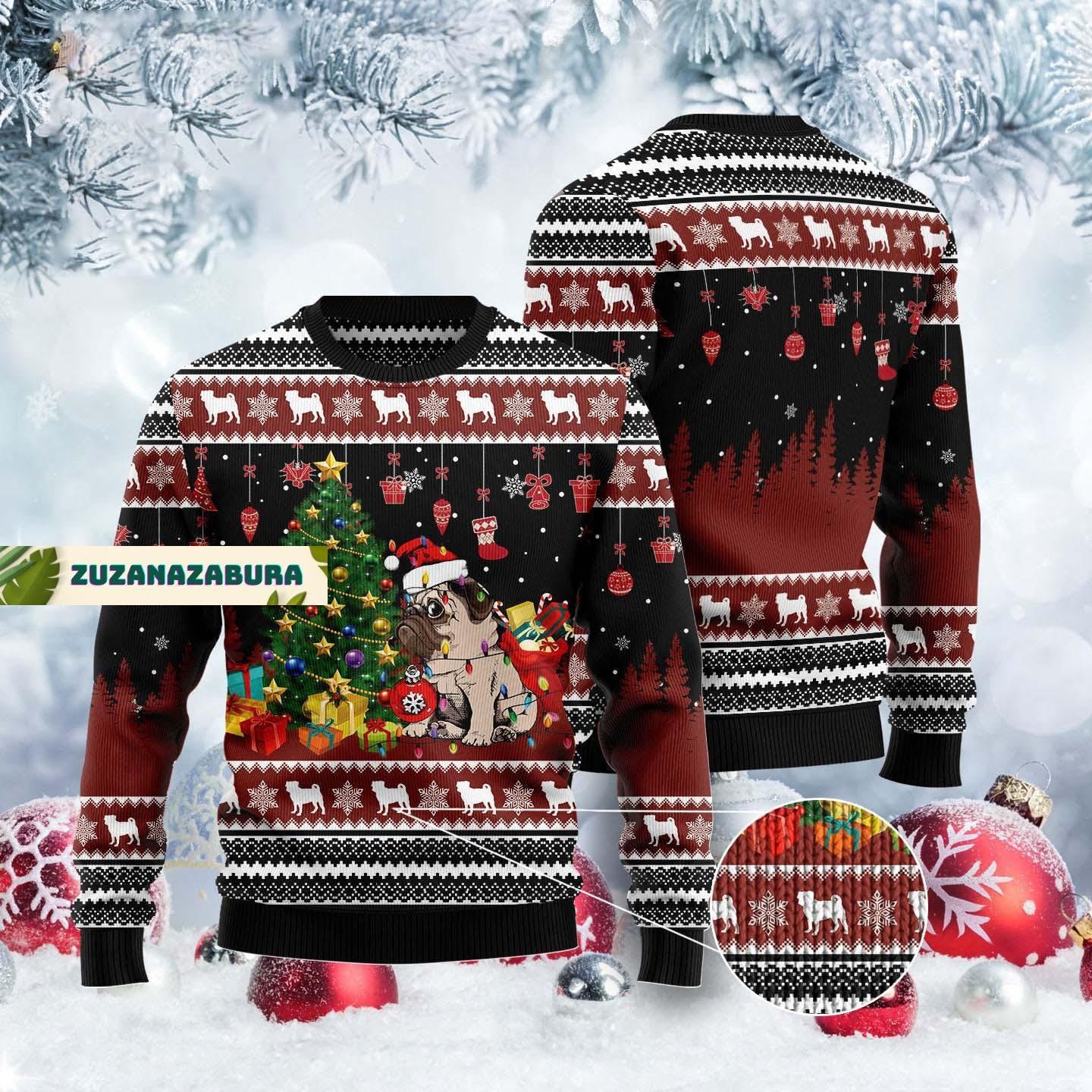 Pug Ugly Sweater Etsy UK