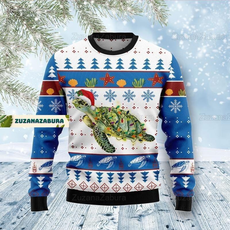 Discover Turtle Ugly Sweater, Sea Turtle Sweater, Christmas Turtle Sweater, Animal Sweater, Animal Christmas Sweater,Turtle Gift