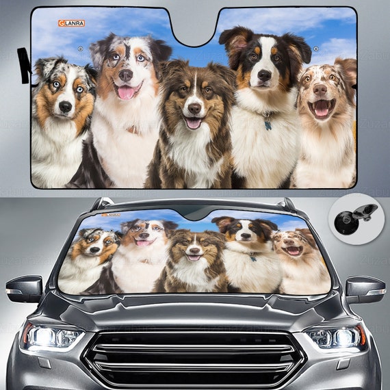 Australian Shepherd Car Sun Shade Australian Shepherd Car Sun Shade