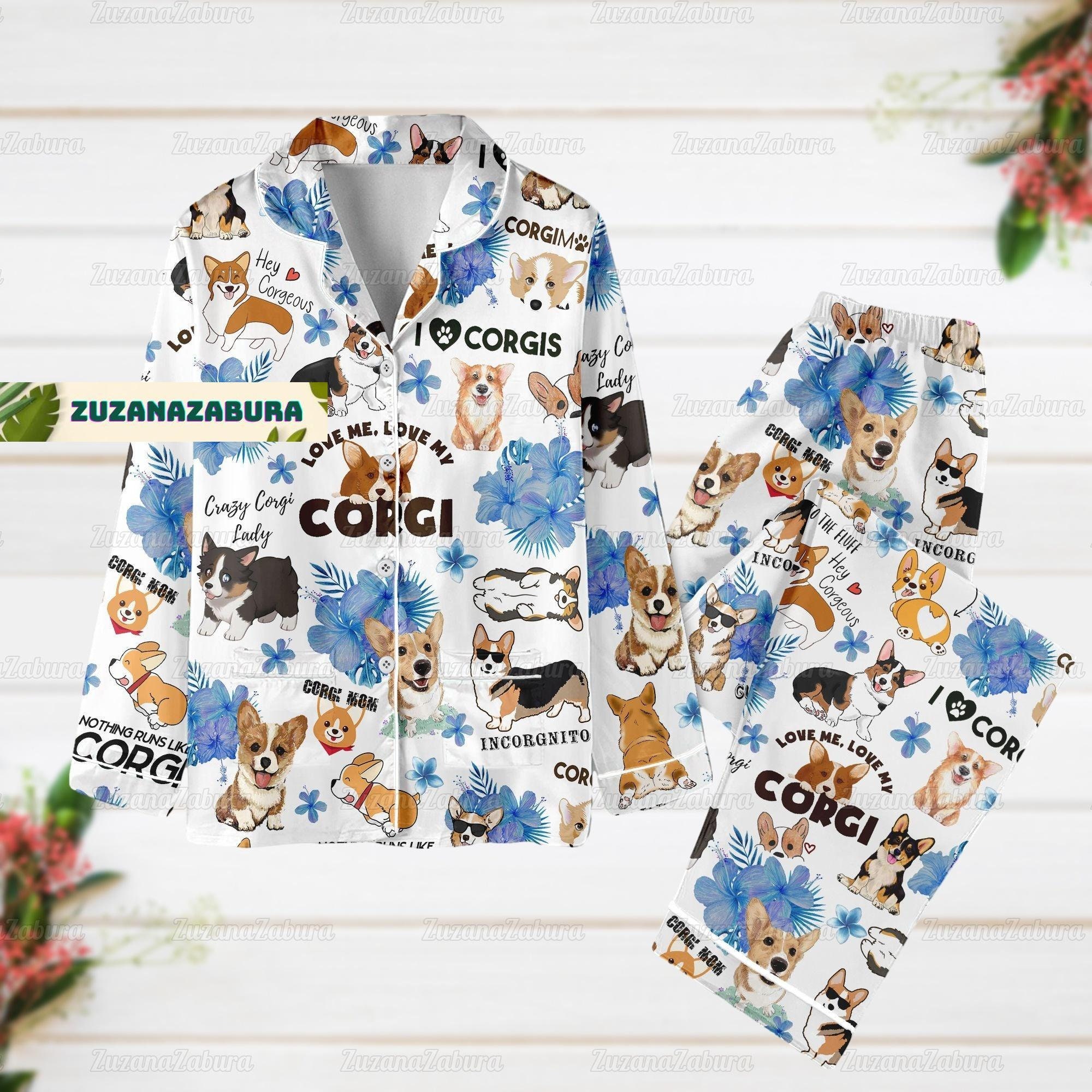 Corgi pajama set sale