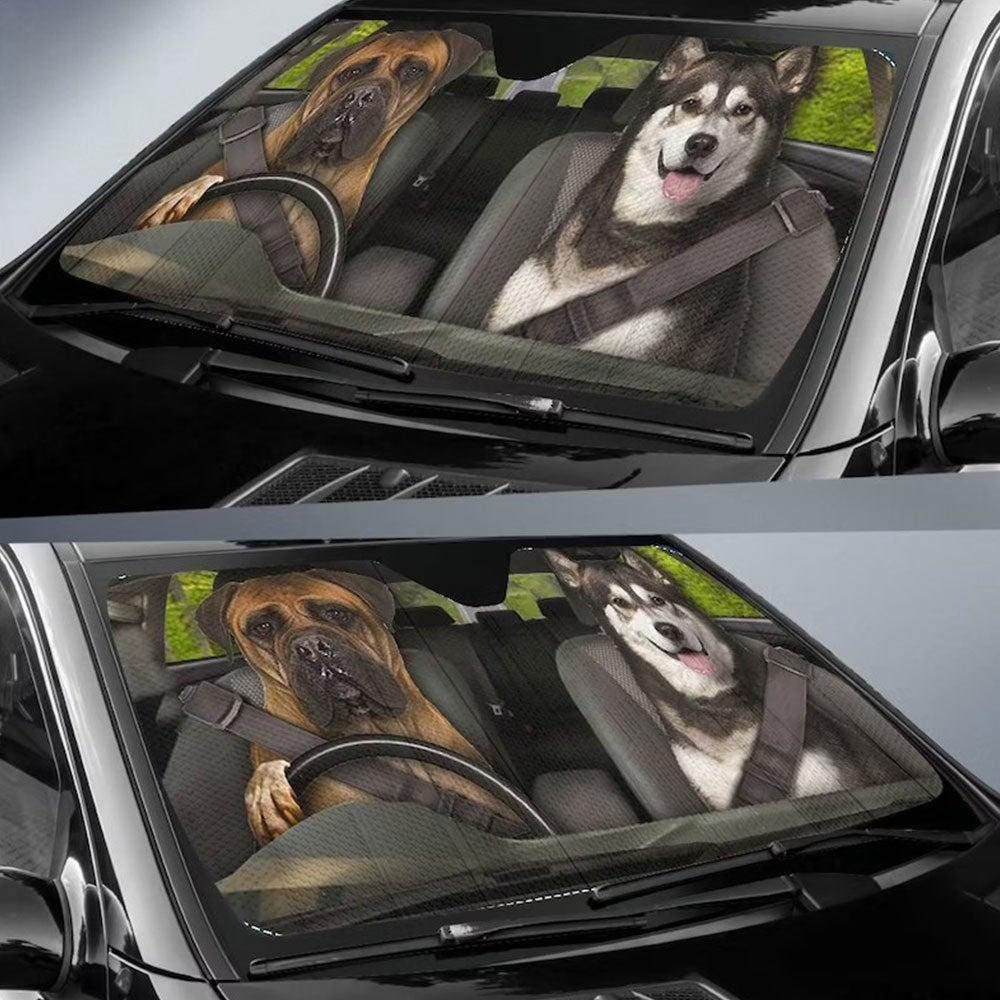 Dog Car Sunshade, Dog Car Decor, Dog Auto Sunshade