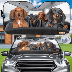 Dachshund Car Sunshade, Dachshund Car Decor, Dachshund Auto Sunshade, Dog Car Sun Protector, Dachshund Lovers Gift, Funny Sun Visor Car