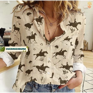 Chemise Femme Lauren Ralph Lauren Noire Rayures Snap Western - Taille M