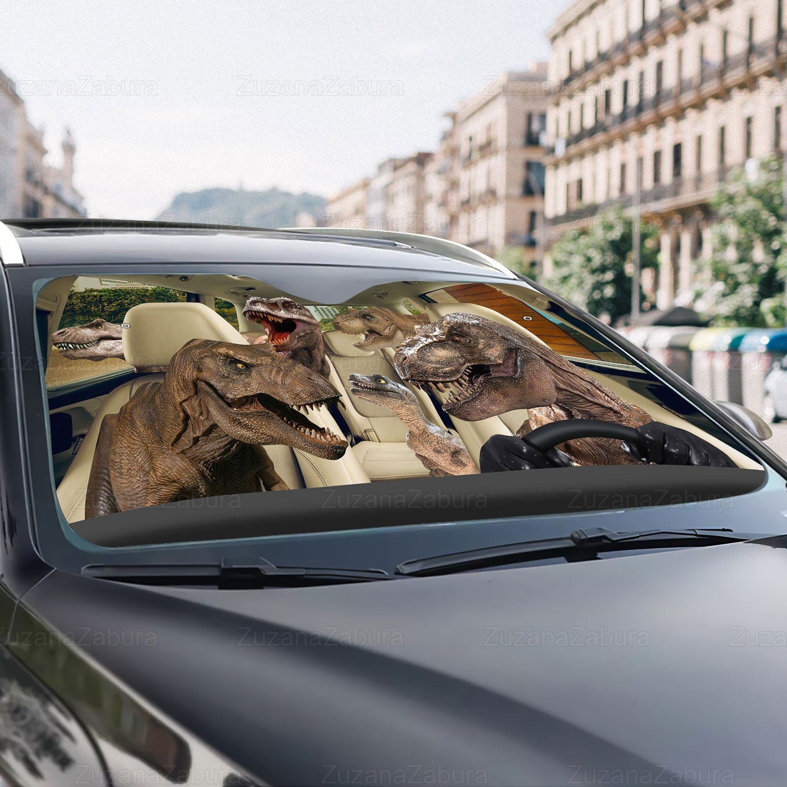 Discover Dinosaur Car Sunshade, Dinosaur Lover, Auto Sun Shade, Dinosaur Car Decor, Dinosaur Sunshade, T-rex Car Windshield, Sun Visor Car, Dad Gift