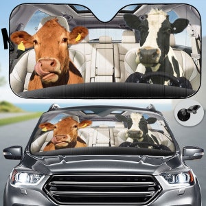 Cow Car Sun Shade - Etsy