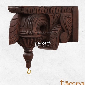 Corbel Wall Hanging Wooden, Wood Wall Bracket, Wall Bracket, Wooden Wall Corbel, Floating Shelfs, Wall Decor,Indian Art, Wall Deco, Set of 2
