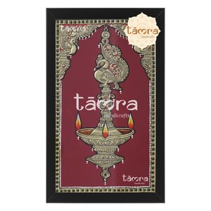Lamp Tanjore Painting - Oil Lamp Painting, Tanjore Traditional Painting ...