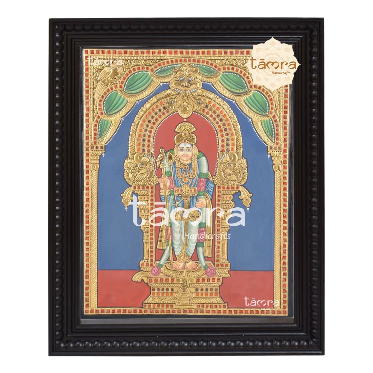 Bronze Statue Statue Sri Guruvayurappan Bhakti Gana Tanjore