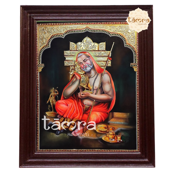 Tanjore Painting - Raghavendra Swamy, Raghavendra Swamy Photo, Raghavendra  Swamy Painting, Indian Guru, Free Shipping