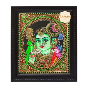 Tanjore Painting - Meenakshi Devi Painting, Meenakshi Devi Painting, Meenakshi Devi Photo, Meenakshi Devi Tanjore, Free Shipping