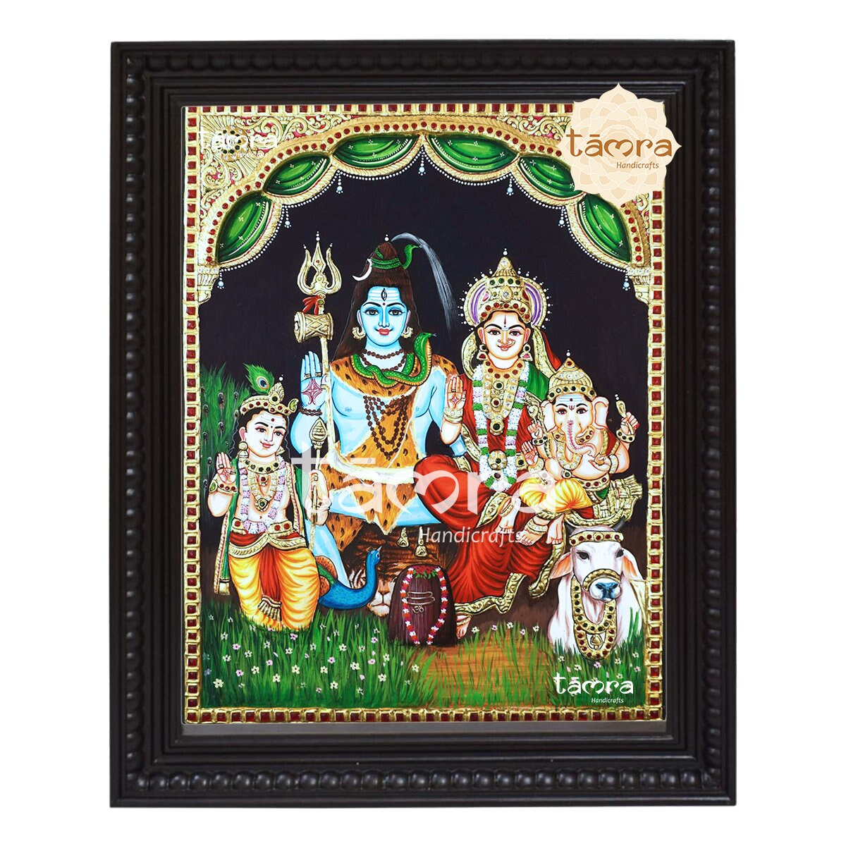 Buy Shiva Tanjore Painting Shiva Parvathi Shiva Photo Shiva Online ...