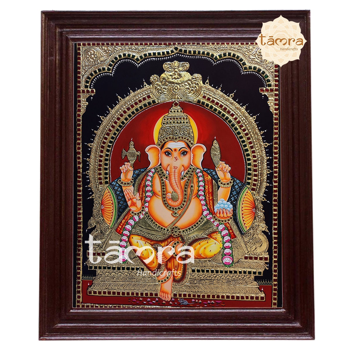 Buy Tanjore Painting Ganesha lord Vinayaka Ganesha Painting Online ...