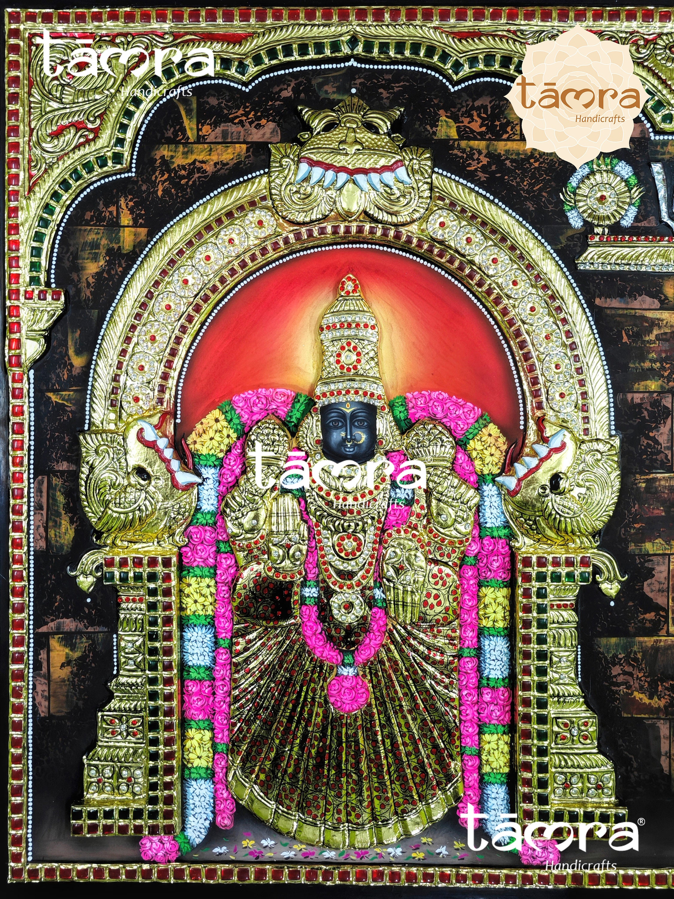 3D Balaji Padmavati Tanjore Painting – Traditional Gold Leaf Art - Etsy