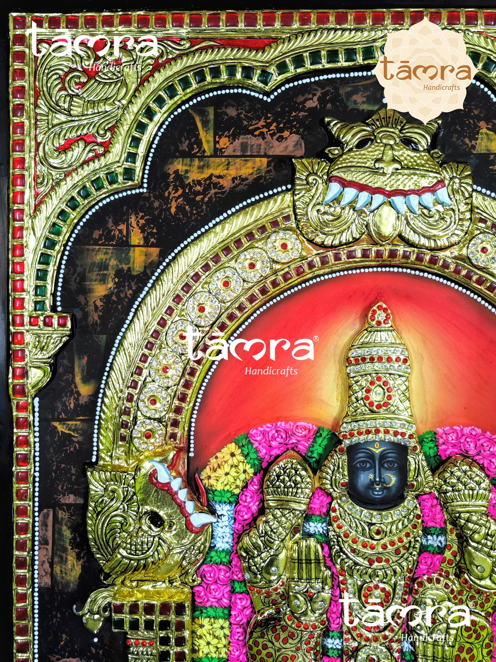 3D Balaji Padmavati Tanjore Painting – Traditional Gold Leaf Art - Etsy