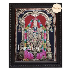 Balaji Painting, Tanjore Painting - Balaji Laxmi, Balaji Painting, Laxmi Balaji Painting, Balaji Photo, Vishnu Laxmi Photo, Free Shipping