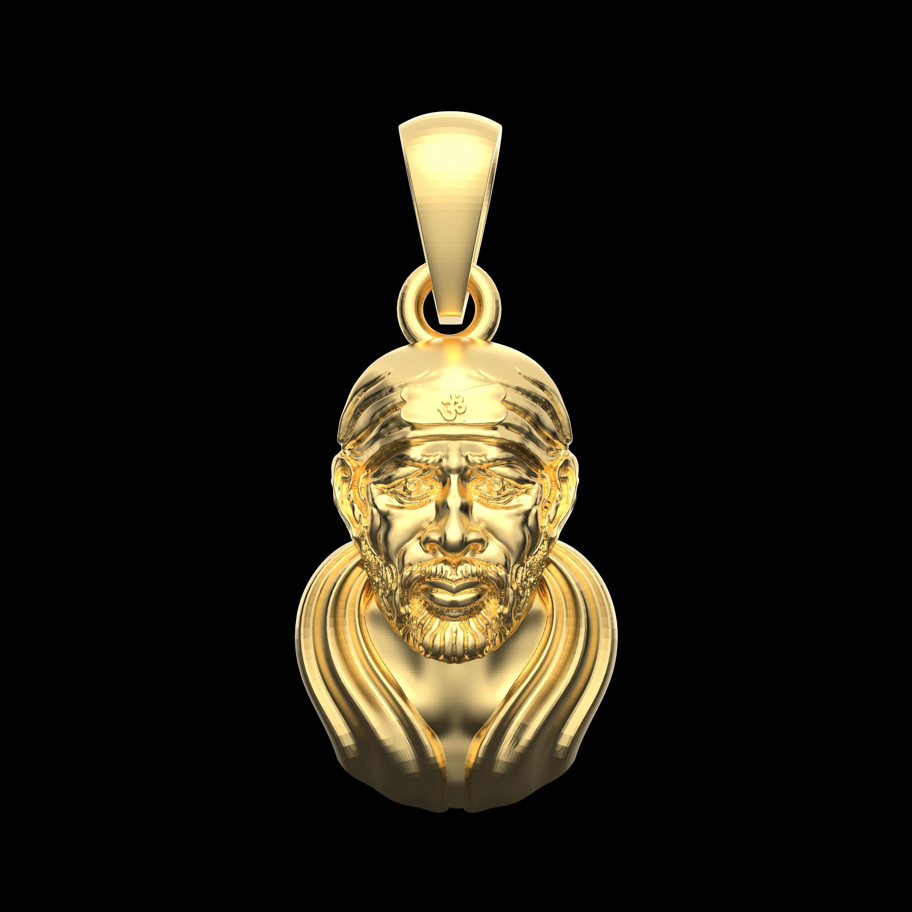 Jewellery Sai Baba Dollar Gold 22K Gold 