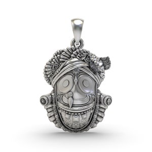 18K Gold Jagannath Pendant: Puri Rath Yatra Hindu Amulet