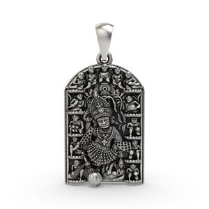Kashtbhanjan Dev Hanuman Pendant, 925 Silver Hindu Locket