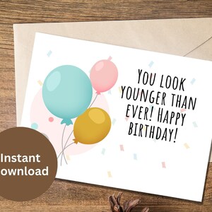 Alles Gute zum Geburtstag Druckbare Karte Geburtstagsgeschenk für Freunde Geschenk für Familie Geburtstagswünsche Karte Mama Geburtstagsgeschenk Papa Geburtstagskarte