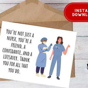Krankenschwester Wertschätzung Karte druckbare Krankenschwester Geschenk Danke Krankenschwestern Karte Gesundheitswesen Helden Geschenk Registrierte Krankenschwester Karte Krankenschwester Woche Geschenk Krankenschwester Liebe