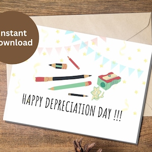 Accountant verjaardagskaart afdrukbare accountant cadeau Accountant verjaardagskaart belastingaccountant cadeau voor accountant afschrijvingsdag