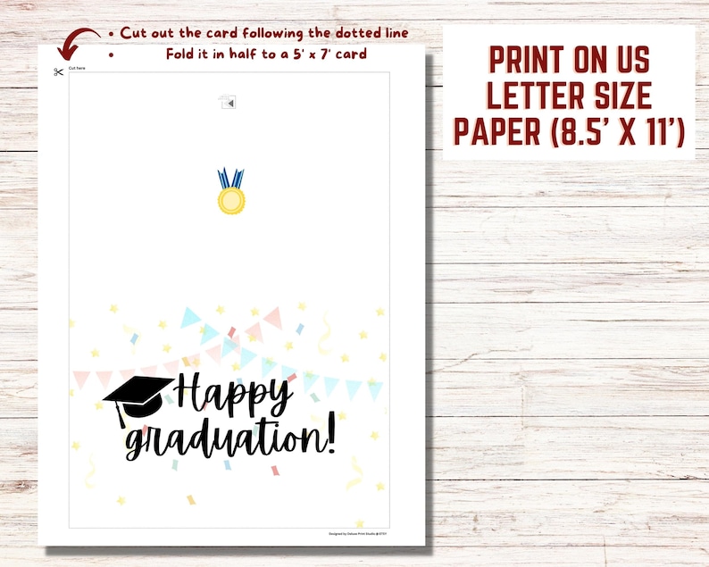 Happy Graduation Printable Card Grad Card Graduation Cap Etsy Happy Graduation Printable Card Grad Card Graduation Cap Etsy