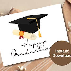 Gefeliciteerd Afdrukbare Kaart Gelukkig Afstudeercadeau Gefeliciteerd met je Afstudeerkaart Trots op je kaart