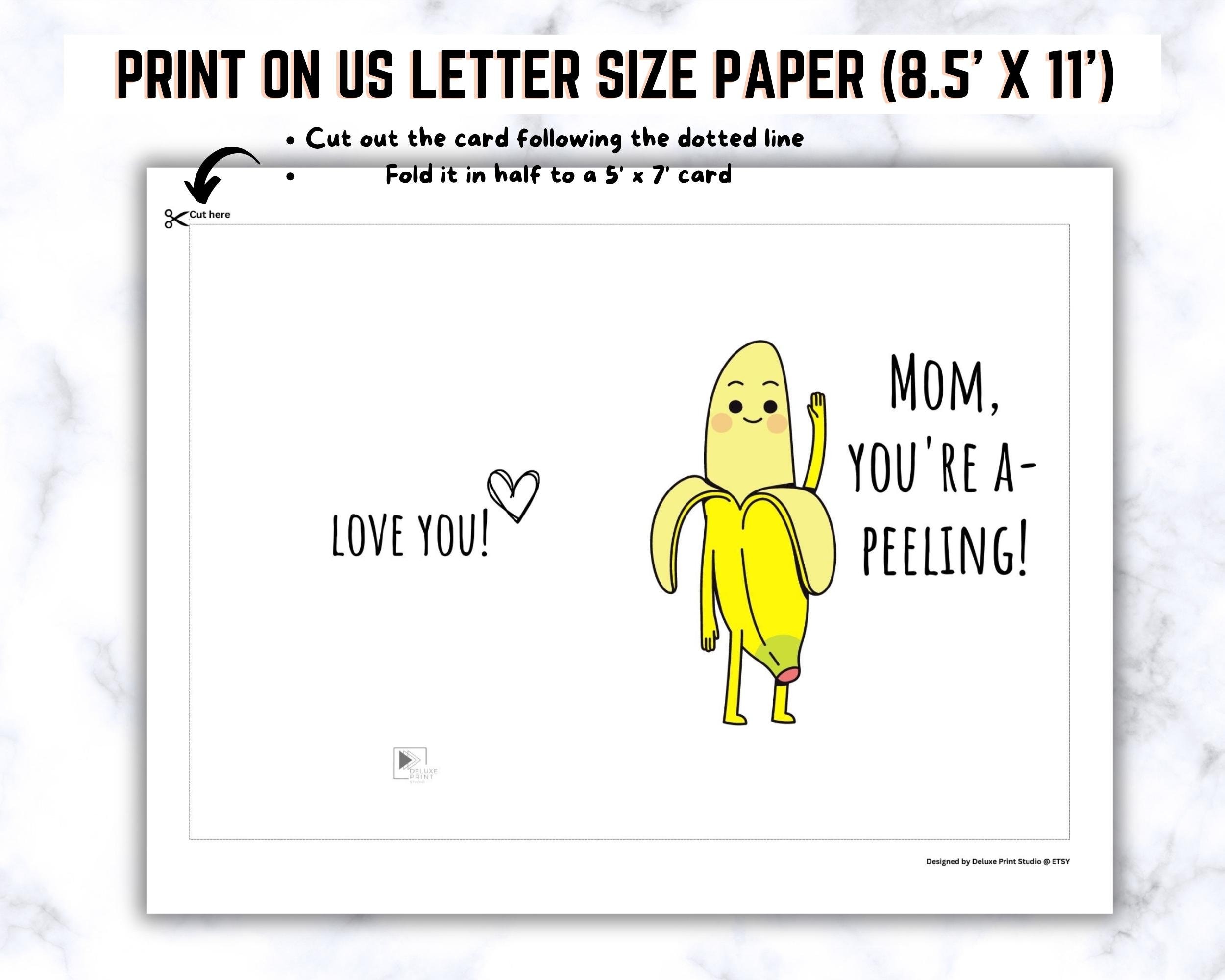 Funny Mom Appreciation Pun Printable Card Mom Gift Mom's Birthday Card ...