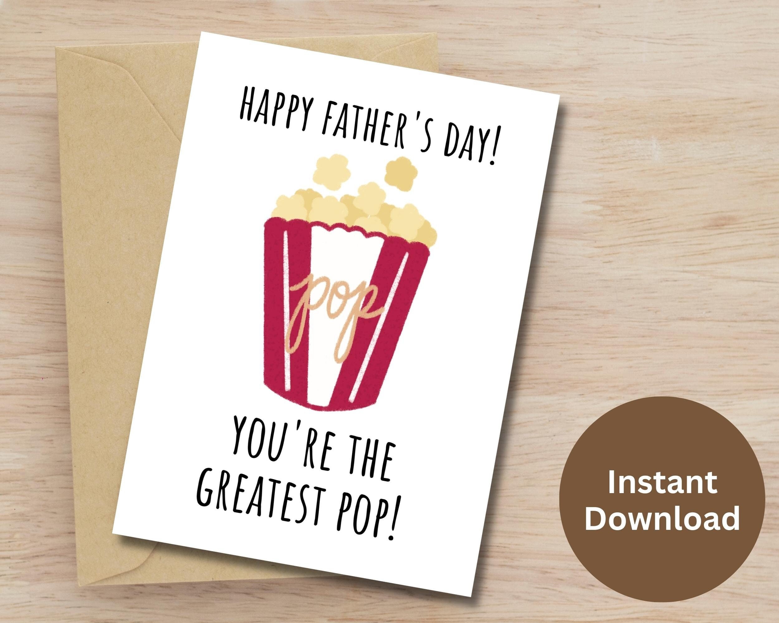 Funny Father's Day Pun Card Printable Dad Gift Dad Jokes Greeting Card ...