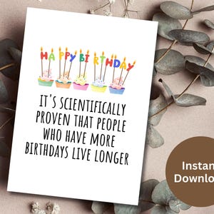 Lustige Geburtstag druckbare Karte Alles Gute zum Geburtstag Geschenk Papa Geburtstagsgeschenk Mama Geburtstagskarte Geburtstagswünsche an alle Geburtstagskuchen Kerzen