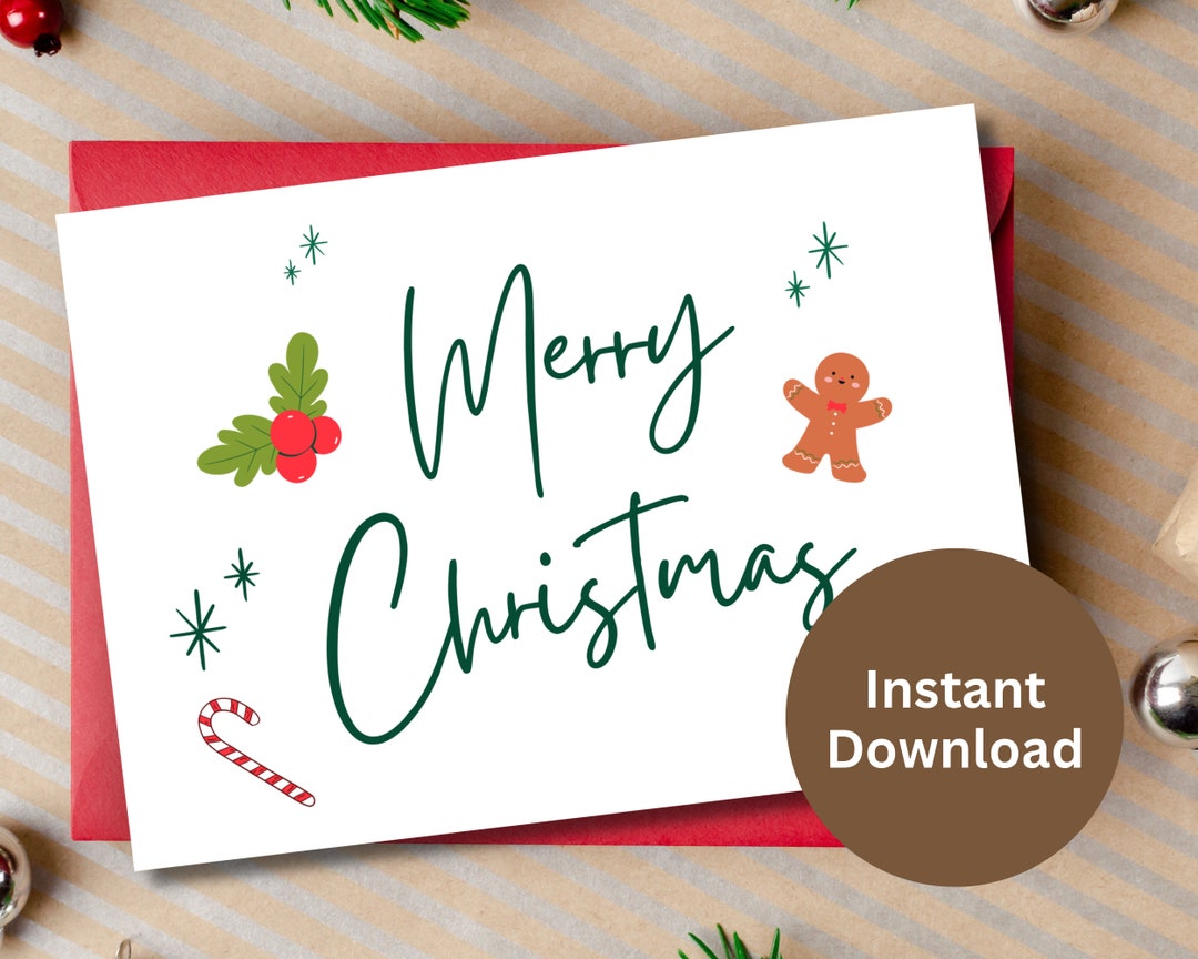Merry Christmas Printable Card - Il 1080xN.5429550169 6e6u