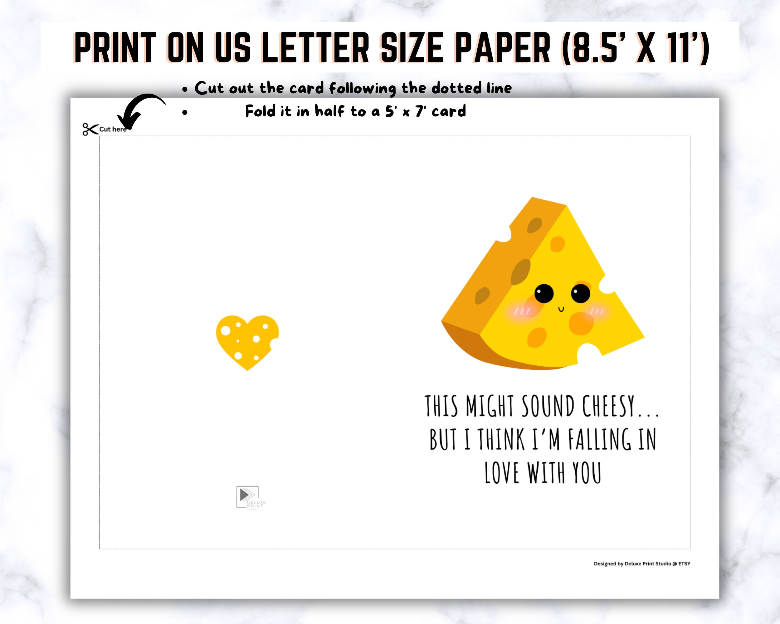 Happy Valentine's Day Card Printable Pink Rainbow Falling in Love With ...