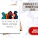 Women Empowerment Printable Card Feminist Gift Feminism Card Strong ...